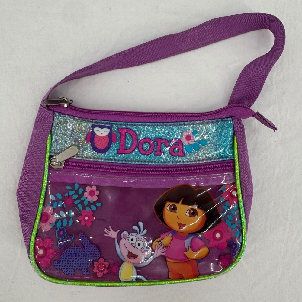 2012 Nickelodeon Dora The Explorer & Boots Mini Shoulder Bag Glitter McBling Y2K